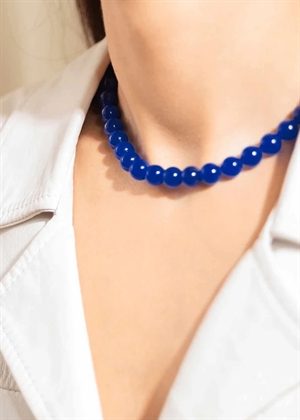 Candy Coral Midnight M necklace Dark Blue Gilded House Of Vincent 